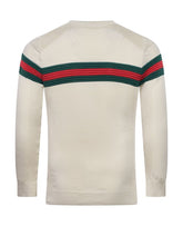Crew Neck Champagne with Red & Green Stripe (Copy)